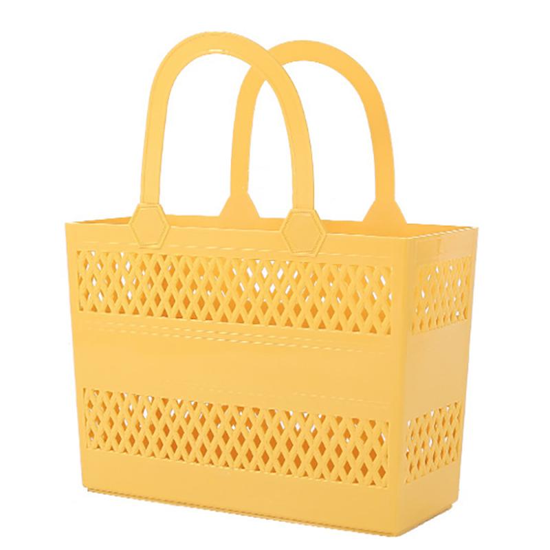 

Корзина для душа с ручками Портативная Большая вместимость Дренажная коробка Бытовая корзина для хранения Для лагеря Ванной Пляжа Общежития Спортзала жёлтый