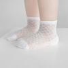 4Pairs Hollow Baby Ruffle Socks Non-slip Toddle Short Socks New Kids Mesh Tube Socks  Baby Girl
