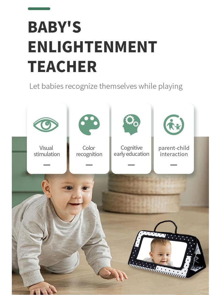 Zusammenklappbares Lachspiegel-Handy-Spielzeug für Babys und Kleinkinder