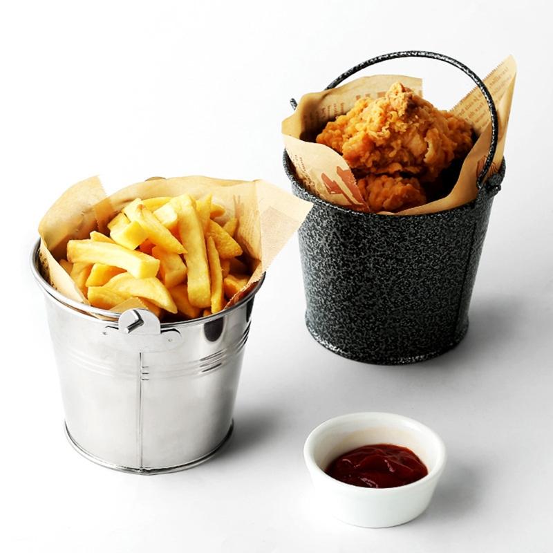 Frietemmer Keukengereedschap Gefrituurd Eten Tafel Bediening Feestartikelen Snoep Buffetten Amerikaans Restaurant Snacks Bar Bruiloft