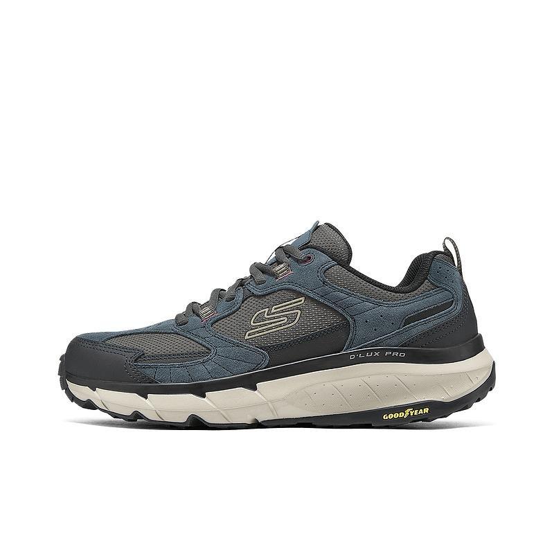 Skechers OUTDOOR MENS Men Comfort Wear-resistant Low Top Outdoor Shoes Black Blue 237755-DKNV 40