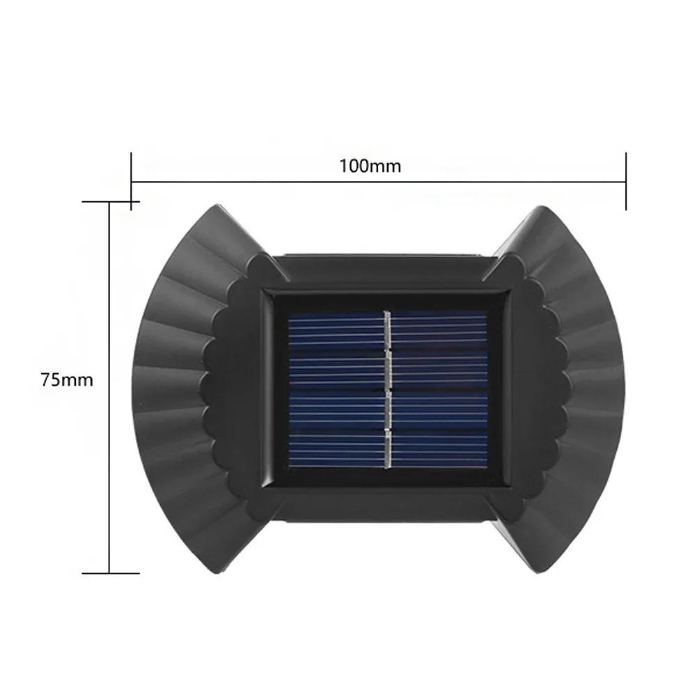 4Pcs/1Set Outdoor Solar Lamp LED Solar Light Wall Street Light Lamp Solar Powered Sunlight 8 LED Lamp Garden Decorative