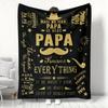 Gift To Abuelita Abuelo Mama Papa Thin Blankets for Anniversary Birthday Father's Day Mother's Day Festival Gift Four Season Use