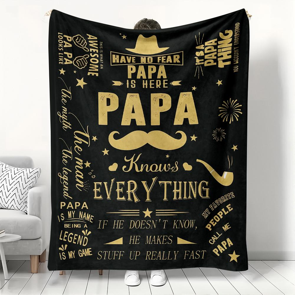 Gift To Abuelita Abuelo Mama Papa Thin Blankets for Anniversary Birthday Father's Day Mother's Day Festival Gift Four Season Use
