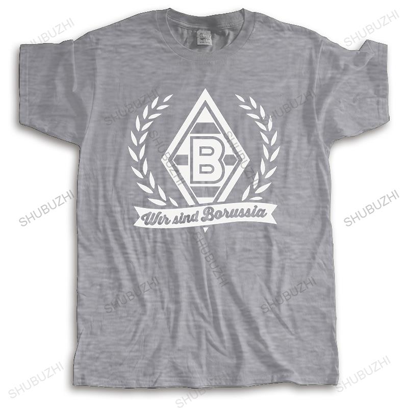

Hot sale summer cotton tshirt men brand t shirt Borussia Monchengladbach Germania Deutschland BORUSSIA printed tshirt for boys 4XL