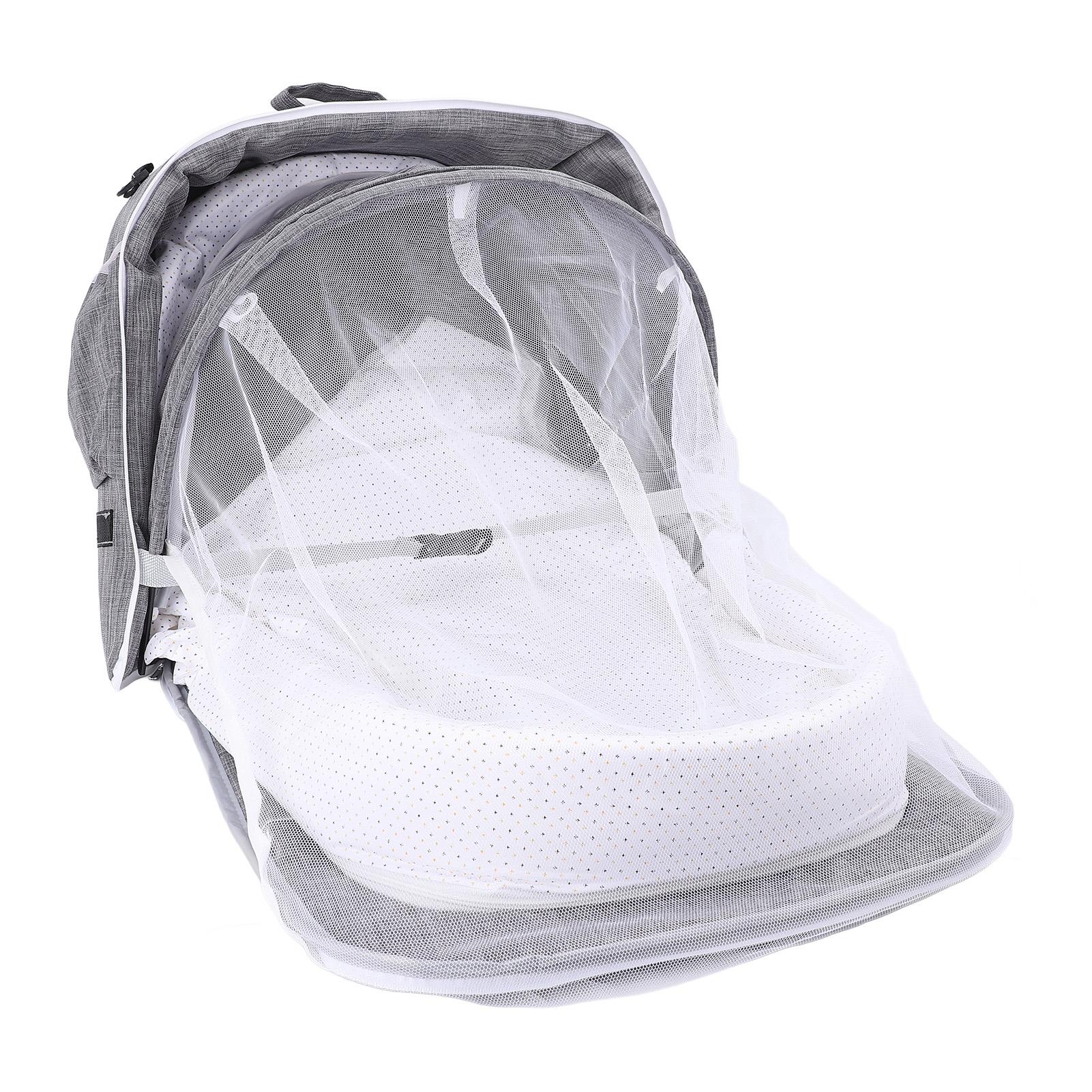 

Детская дорожная люлька Многофункциональная портативная люлька Складная легкая кровать Кроватка для путешествий Красная серый