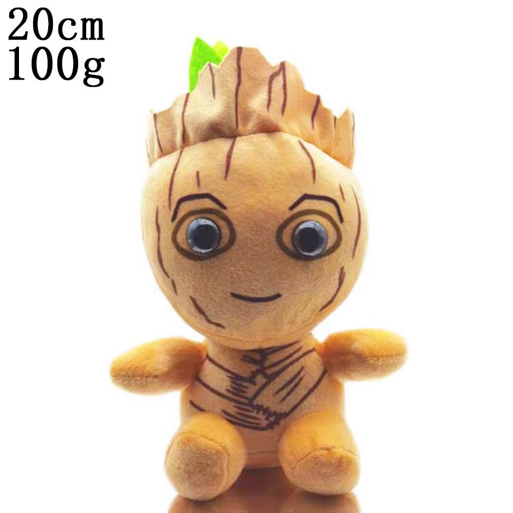 20cm Superhero Plush Toy Set Captain America Hulk Spider Man Black Panther Cartoon Stuffed Doll Kids Gift