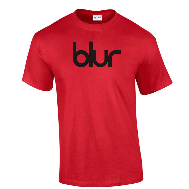 BLUR Bands British Rock Punk Music Cotton Loosefit Readytowear American Casual Printed Shortsleeved Tshirt