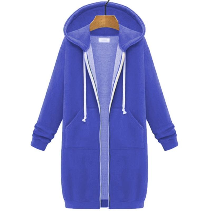 Women's Longline Hooded Sweatshirt Long Sleeve Tunic Top Casual Pullover for Fall Winter Comfortable Loungewear