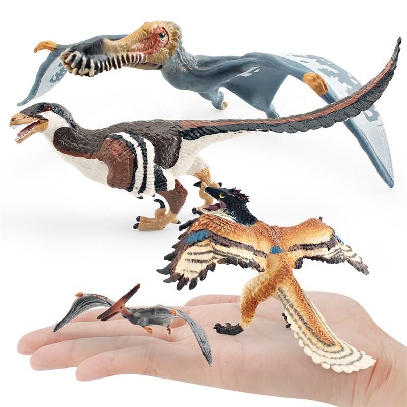 Realistic Jurassic Desktop Model Of Archaeopteryx Pterosaur And Dromaeosaur With Stunning Detail