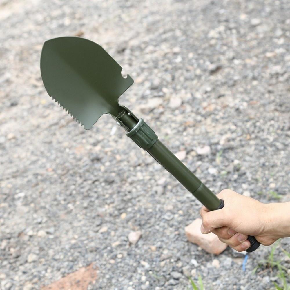 Garden Folding Shovel Multi-functional High Carbon Steel with Storage Bag Truck Mounted Shovel Thickened Portable Shovel