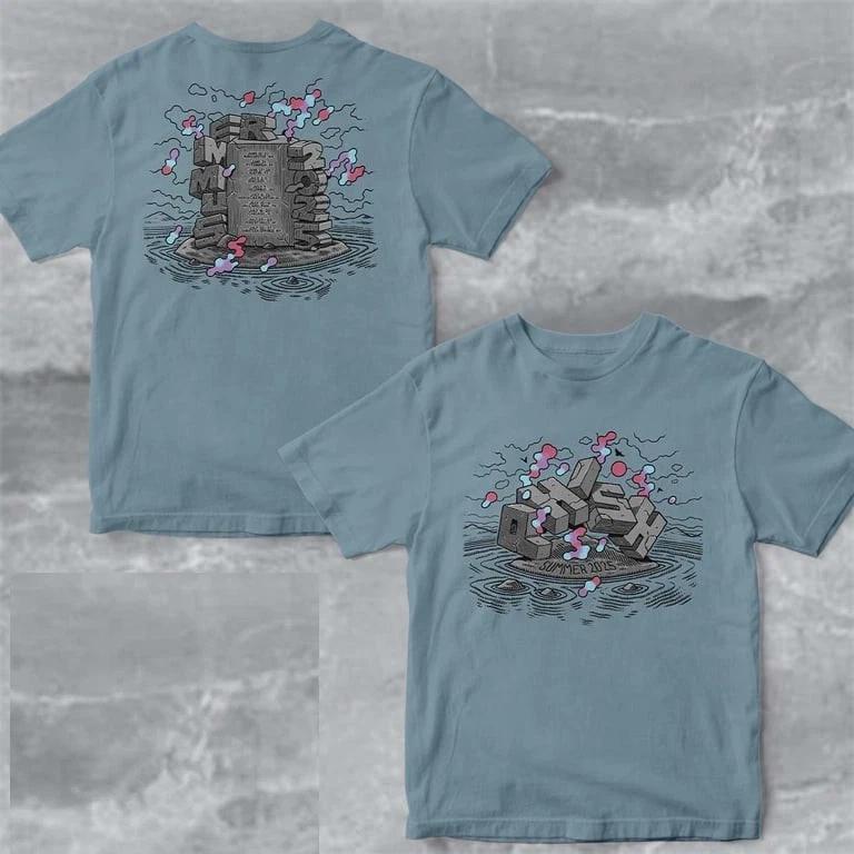 Phish Summer Tour 2025 Stoned Art With Dates Two Sided T-Shirt 4XL