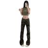 Women's Retro Camouflage Multi-Pocket Wide-Leg Work Pants