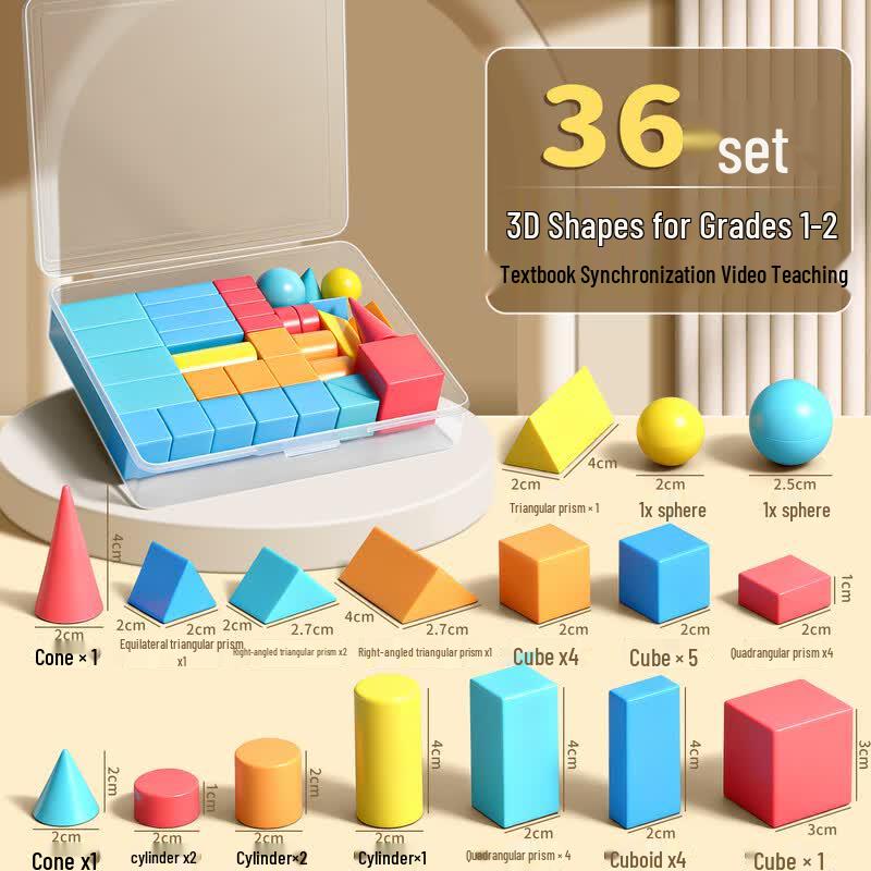 Primary School 3D Geometric Shapes Learning Kit