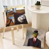 Salvador Dali Pop Art Pillow Case Sofa Living Room Bedroom Headboard Backrest Cushion Square Cushion Nap Time