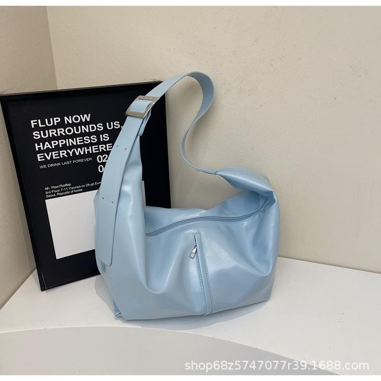 Simple Tote Bag Commuting High-end Sense Large Capacity One-shoulder Crossbody Bag Versatile Niche Design Women's Underarm Bag