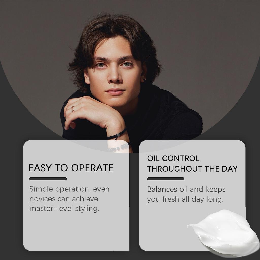 Men's Styling Fresh Hair Styling Long Lasting Styling Hair Styling Gel Men's Glamour Styling,100g