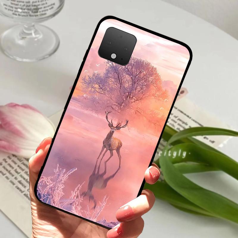 Case For Google Pixel 4A 5G Silicone Soft TPU Black Phone Cover For Google Pixel 5 XL 5G Protective Fundas Cases Luxury Coque
