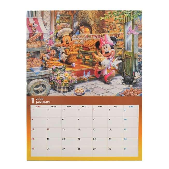 Disney Mickey Friends Wall Calendar CALENDAR ORGANIZER 2026 Japan NEW Disney Store
