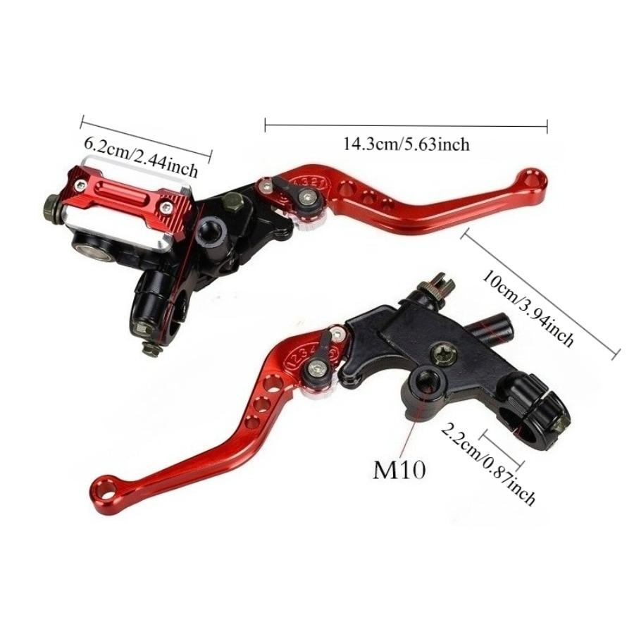 CNC-Machined Motorcycle Brake Master Cylinder Kit - 22MM Hydraulic Disc Brake & Clutch Assembly for Off-Road Bike Modifications