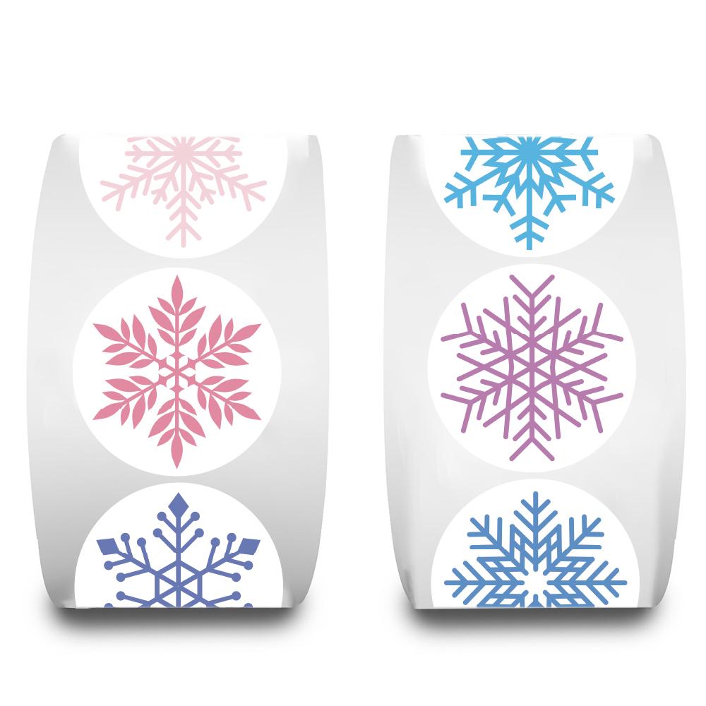 500PCS Snowflake Roll Sticker Cartoon Harajuku Waterproof Phone For Home New Coffee Phone Laptop Luggage Decoration Stickers