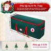 Christmas Tree Storage Box 600d Oxford Waterproof Christmas Tree Storage Bag with Handles Zipper Container for Fits Up To 7.5ft