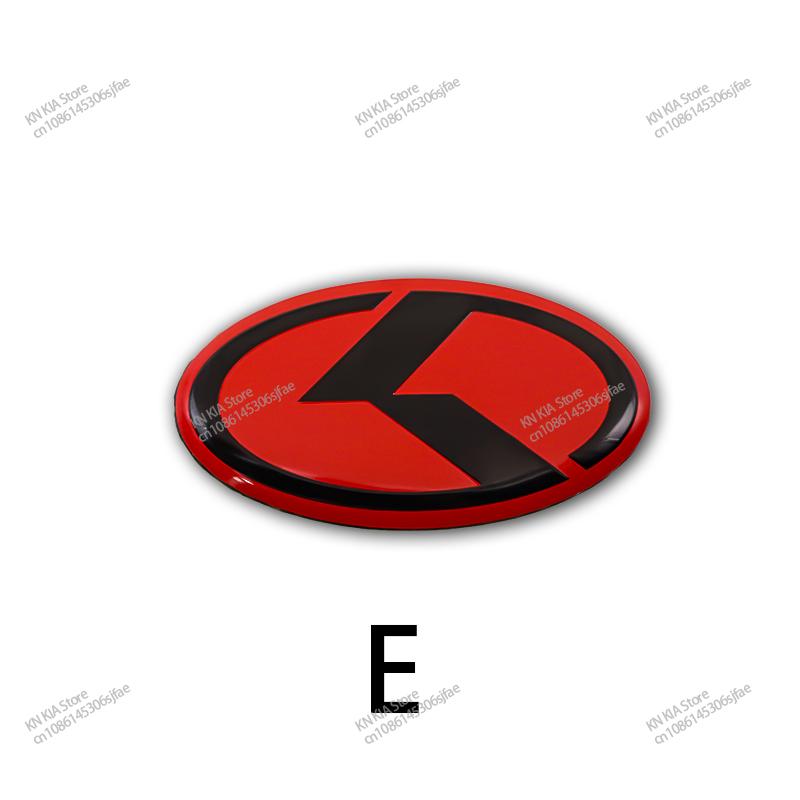 ISFR5 For KIA EV6 Sorento Niro Stinger Ceed Carnival K5 K9 Soul Carens VQ Caden Car Logo Steering Wheel Decoration Sticker Accessories