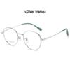 2023 Ultra-Light Round Titanium Glasses Frame with Laser Pattern – Stylish and Versatile for Men and Women