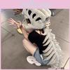 Creative Dinosaur Skeleton Filled Headgear For Kids And Adults Halloween Decor