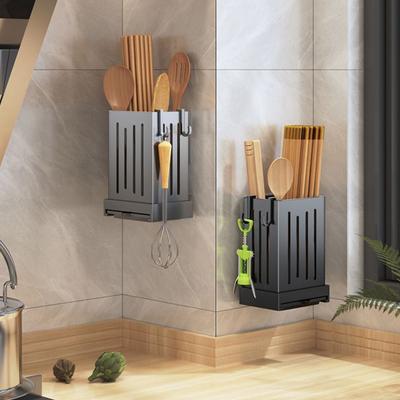 Praktisches hohles Design, platzsparend, wiederverwendbar, zur Wandmontage, für Löffel, Gabel, Aufbewahrungsregal, Küchenbedarf, Essstäbchen, Aufbewahrungsbehälter