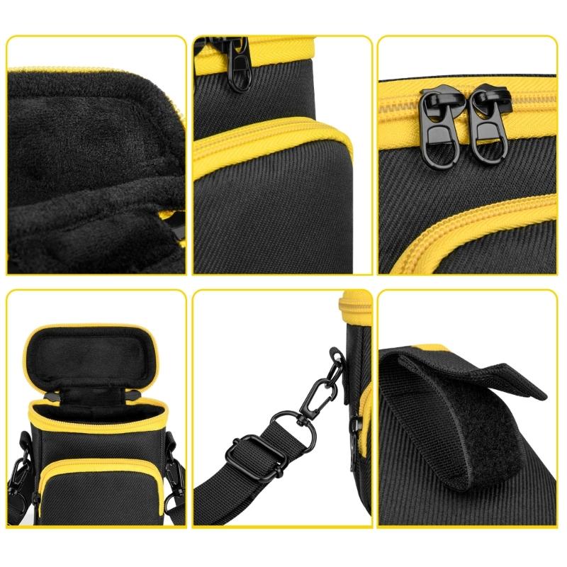 AntiScratch Camera Case Double Zippers Quick Access Padded Interior Elastic Band Secure For Travel Outdoor Shoots