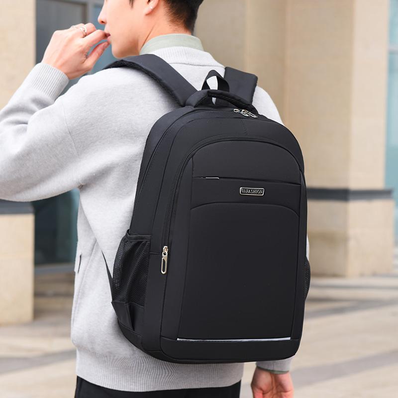 Large-Capacity Travel Backpack, Equipped With A 15-Inch Laptop Compartment, Multi-Pocket Commuter Bag, Easy To Wipe And Clean, W