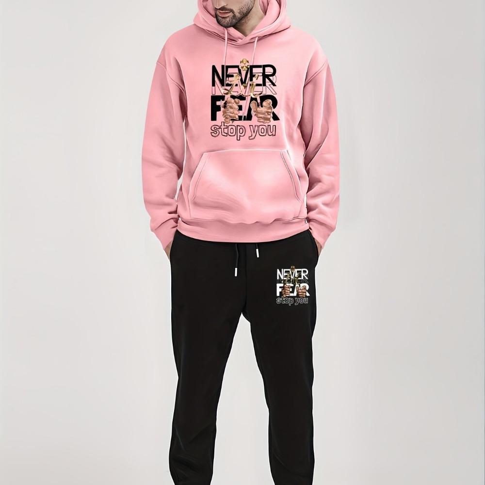 

Мужской модный повседневный комплект худи, весна и осень, с карманом, спортивный комплект XXXL