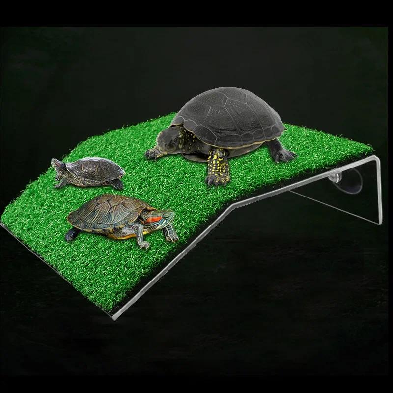 Household Convenience Turtle Bathing Platform Turtle Floating Island Aquarium Moss Island Turtle Climbing Frame Lawn Accessories
