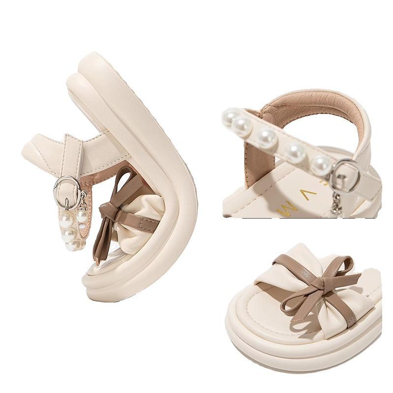 Breathable girls shoes children's baby princess sandals 2025 new summer summer girls older children foreign gas soft sole