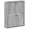 Wall Mounted Shoe Cabinet ALKMAAR 71 X 17 X 86 Cm Sonoma Grey