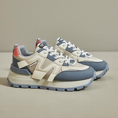 Ins New Pops Shoes Female  Fall Students Sports Running Shoes Tide Casual Shoes Thick Bottom Heightening Shoes
