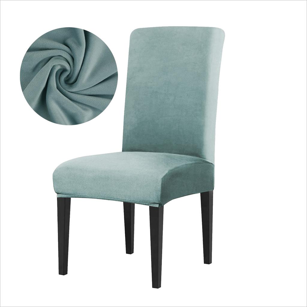 4/8Pcs Velvet Fabric Chair Cover Super Soft Parsons Chair Covers For Dining Room Luxurious Office Seat Cases Stretch For Banquet