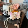 Fairy bag 2025 new small fragrant wind pearl chain bag trendy fashion sequins butterfly foreign style messenger shell bag