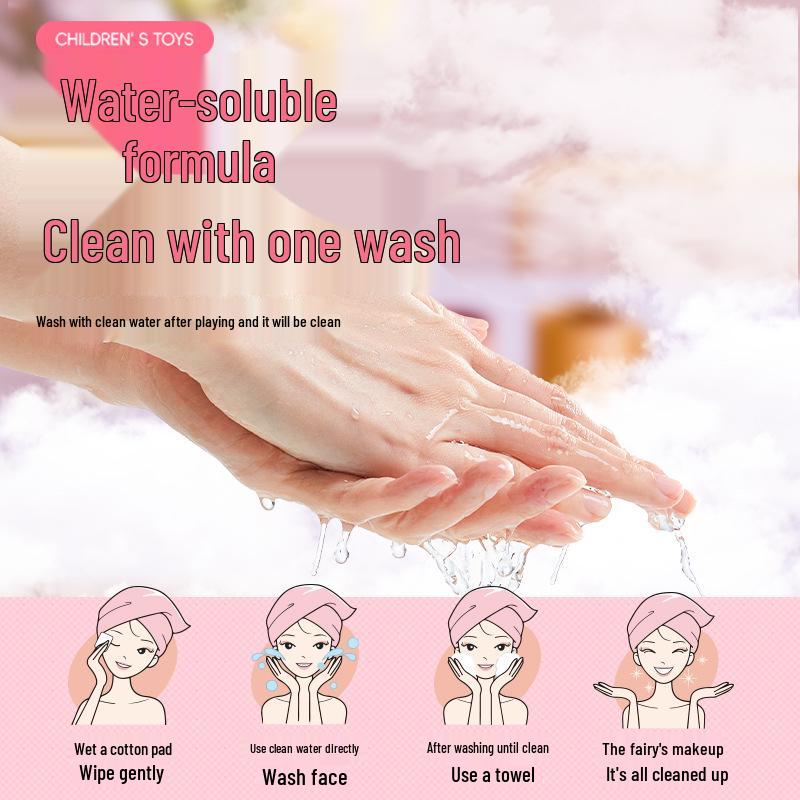 New Children's Princess Washable Makeup Set - Eyeshadow Toy Box Birthday Gift