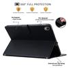 For Samsung Galaxy Tab S11 Wallet Case Leather Stand Table Cover with Stylus Holder, 3D Effect Cat Pattern