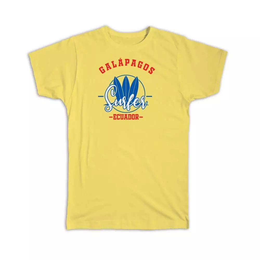 Gift T-Shirt : Galapagos Ecuador Surfer Tropical Souvenir Travel 2XL