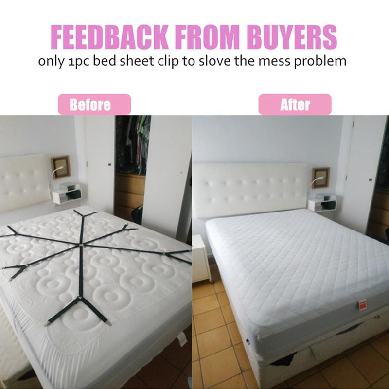 1Pcs Bed Sheet Holder Straps Adjustable Elastic Band Fitted Bed Sheet Holder Fasteners Suspenders Clip Suit