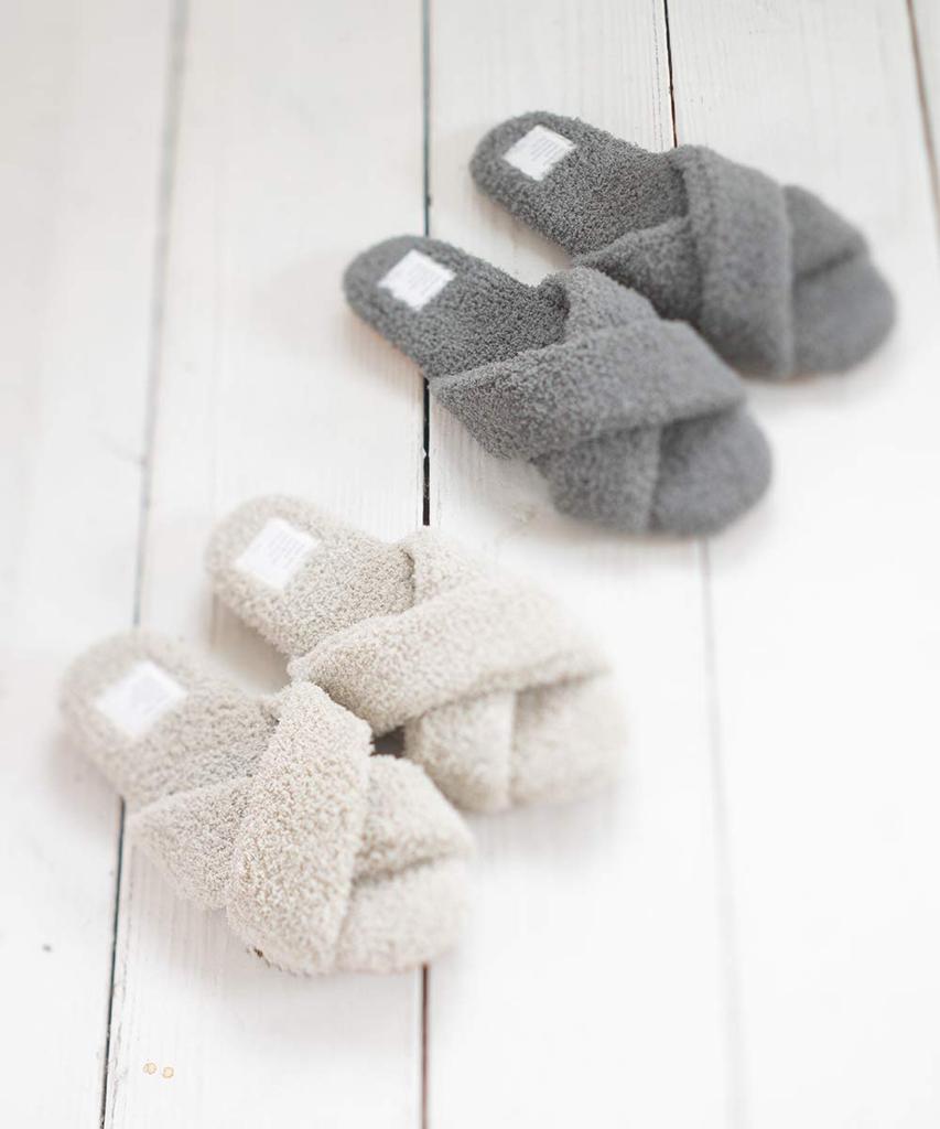 Sarasa Design Terry Cloth Room B2C Pile Antibacterial and Odor Resistant Sizes cm and Men's Slippers, Cloth, (Warm Gray, 23.0 24.0 cm)