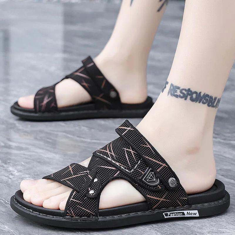 Sandals for Men's Summer New Style, Non Slip and Cool Slippers for External Wear, Soft Soled and Wear-resistant Beach Slippers