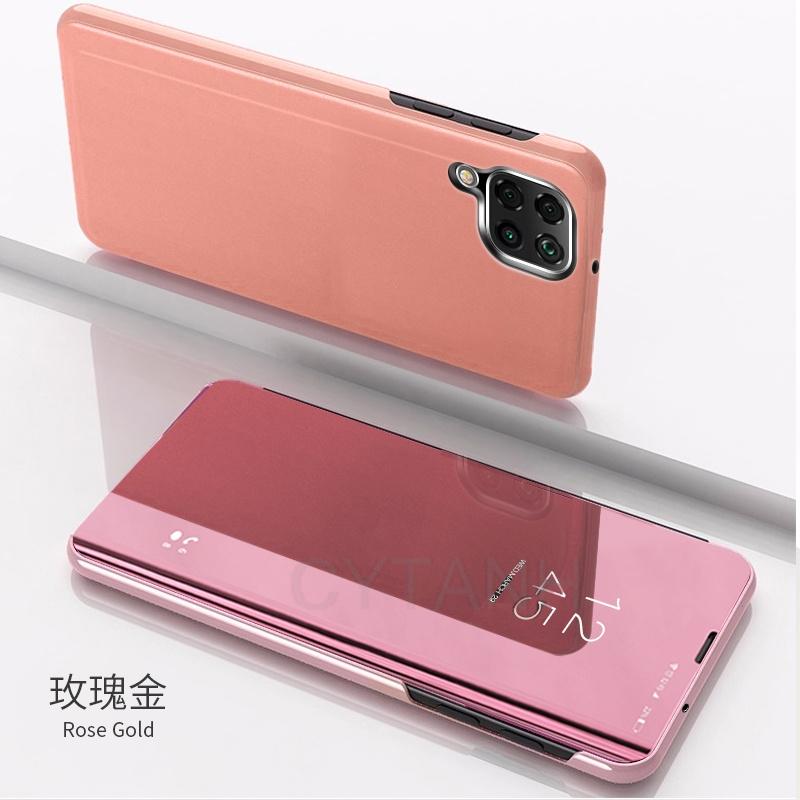 Funda For Samsung Galaxy A12 A22 A32 A52 A52s Case PU Leather Smart Mirror Flip Stand Phone Case For Galaxy M32 4G 5G Back Cover