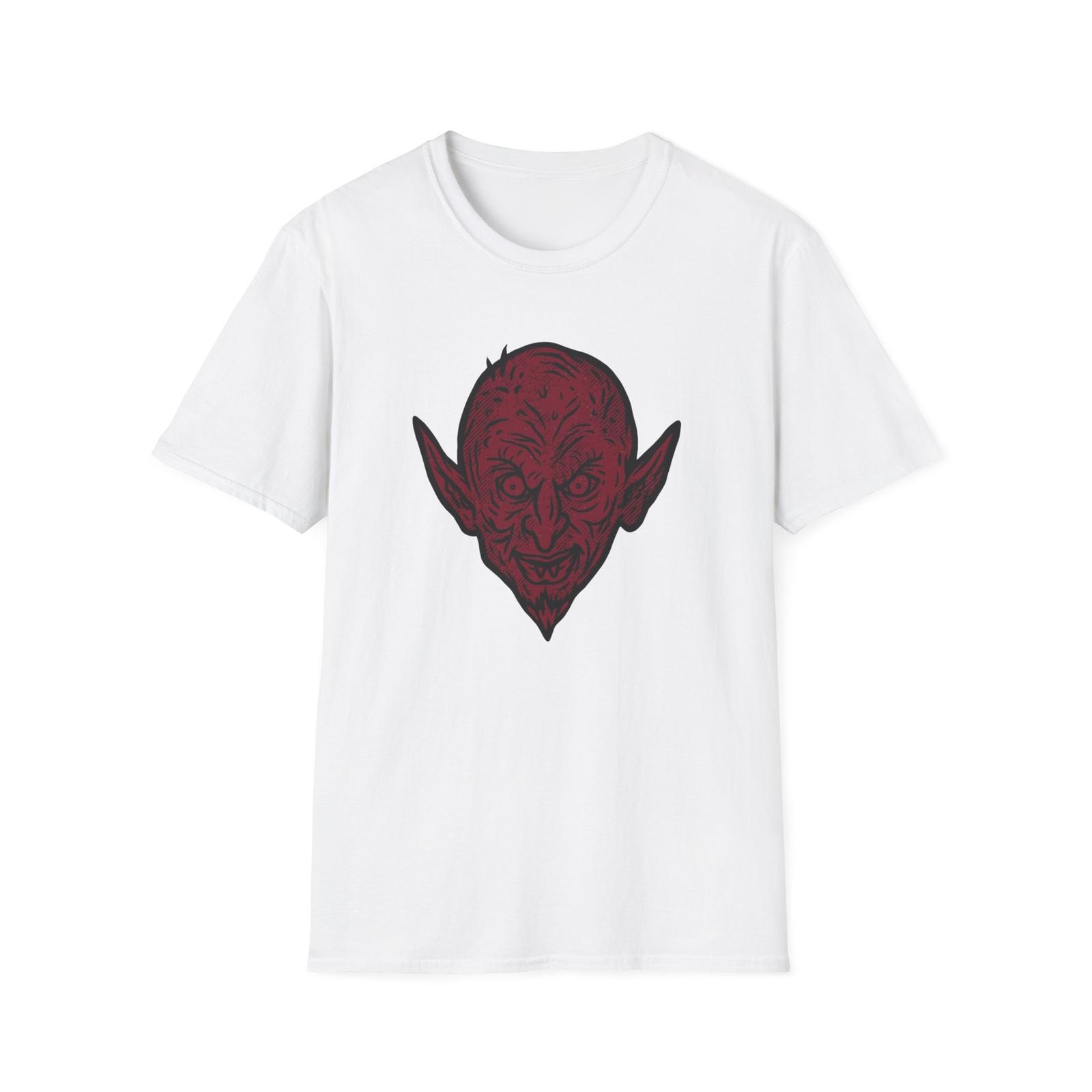 Holloween Vampire T-Shirt, Halloween Tee, Unisex Softstyle Shirt, Spooky Vampire S разноцветный