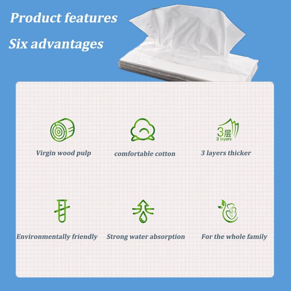 Car Tissue Refills, Facial Tissues For Car Sun Visor, Napkin Refills For Auto Visor Tissue Holder, Ultra Soft Facial Tissue, 3-Ply, 30 Sheets Each