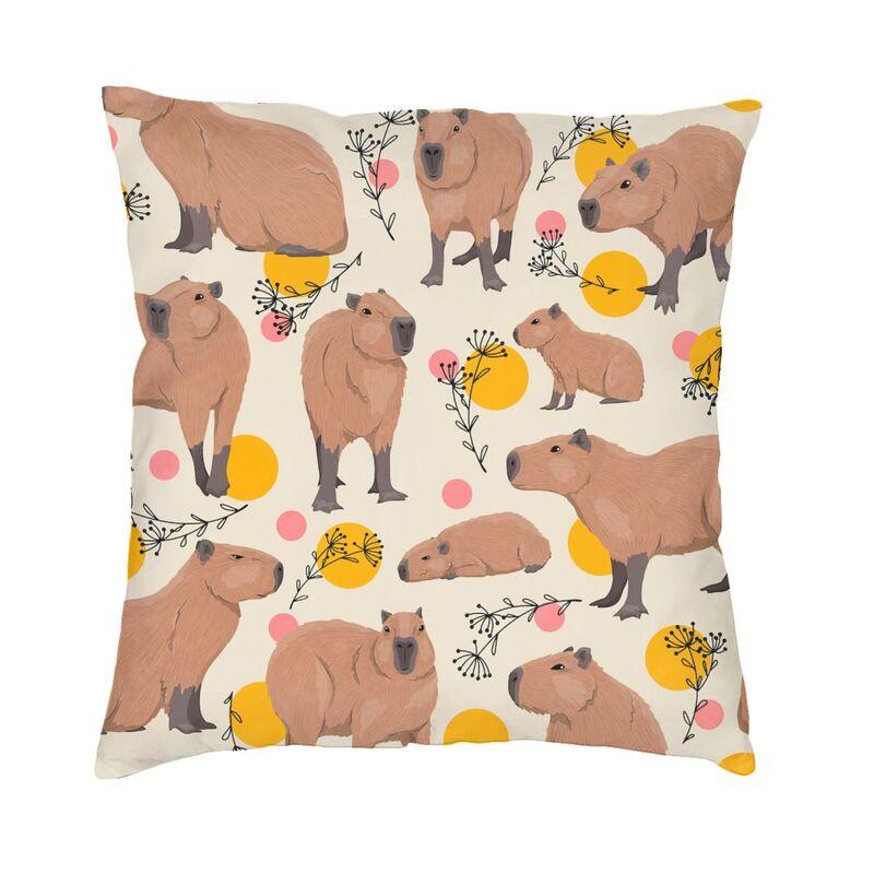 

Capybara Collage Cushion Covers Kawaii Animal Soft Modern Throw Pillow Case for Sofa 30x30cm
