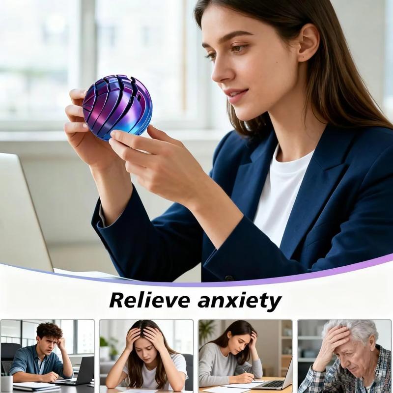 3D Printed Slime Ball Fidget Toy Twistsphere Fidget Toy Gear Liquid Flow Ball With Rotating Design Anxiety Relief Toys Kids Gift